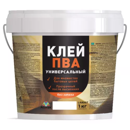 Клей ПВА для внутренних работ поливинилацетат 1 кг