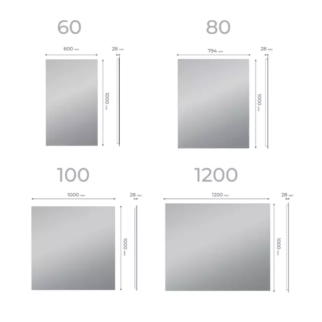 Зеркало для ванной Vigo Shine Classic с подсветкой 80x100 см — изображение 6