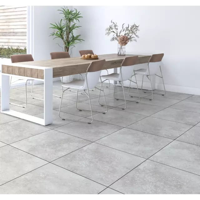 Керамогранит LB Ceramics Цементо 45x45x0.8 см 1.62 м² матовый цвет серый — изображение 7