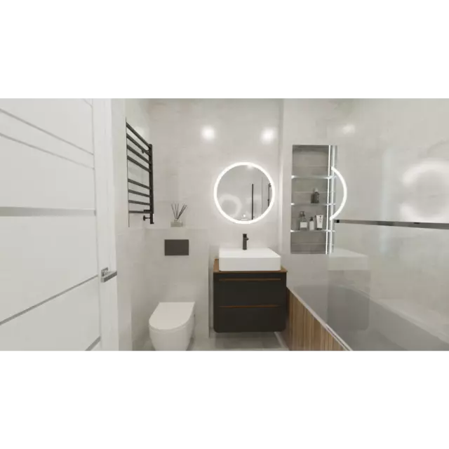 Плитка настенная Axima Невада 30x60 см 1.62 м² цвет светло-серый — изображение 8
