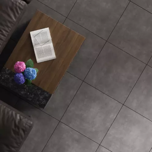 Глазурованный керамогранит Ceramente Stellare Cement Pro 60x60x0.95 см 1.44 м² матовый цвет темно-серый