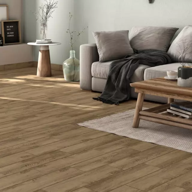 Глазурованный керамогранит Artens Charm 18.5x59.8x0.75 см 1.216 м² матовый цвет коричневый рельеф — изображение 6