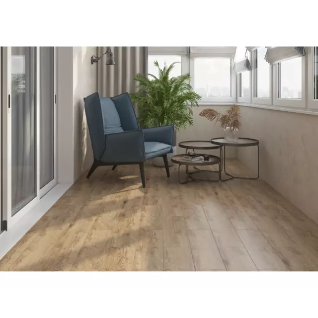 Глазурованный керамогранит Artens Charm 18.5x59.8x0.75 см 1.216 м² матовый цвет коричневый рельеф — изображение 7