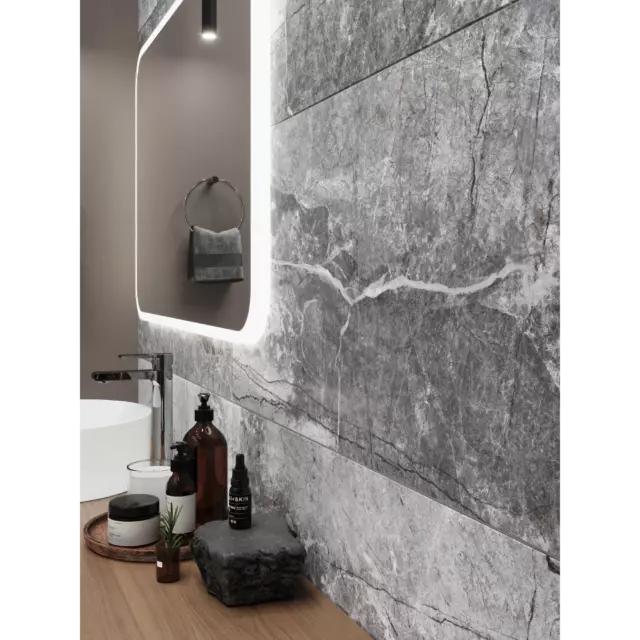 Глазурованный керамогранит Cersanit Energy 44.8x89.8x0.8 см 1.206 м² матовый цвет серый — изображение 4