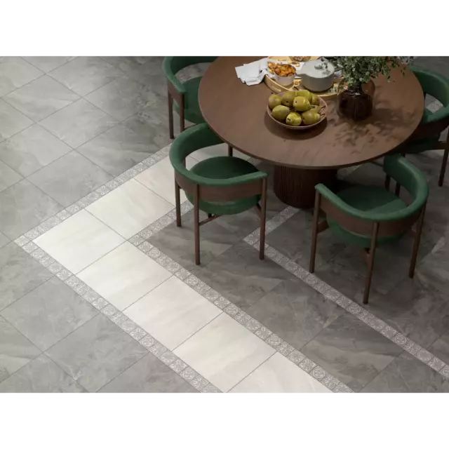 Глазурованный керамогранит Kerama Marazzi Бари SG171400N 40.2x40.2x0.8 см 1.62 м² матовый цвет серый — изображение 6