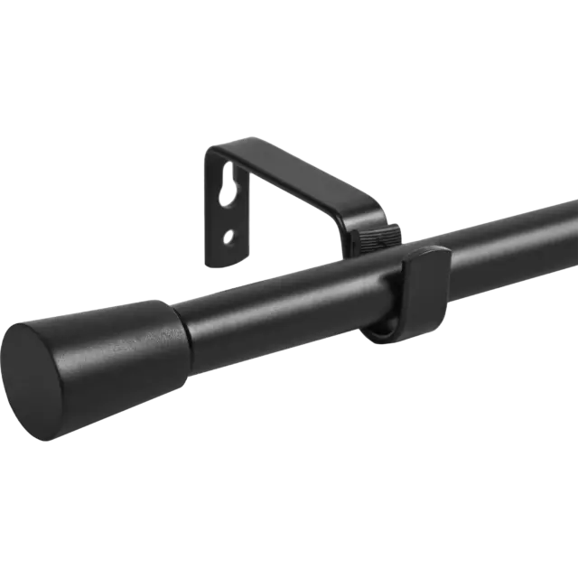 Карниз однорядный раздвижной Pommel 160-300 см металл цвет черный
