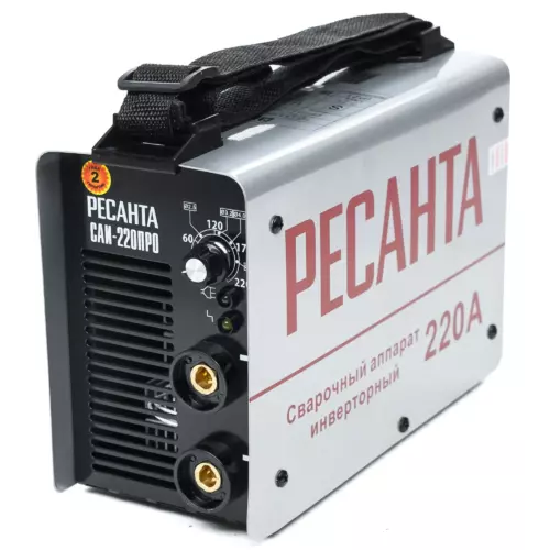 Сварочный аппарат инверторный Ресанта САИ-220ПРО, 220 А, до 6 мм