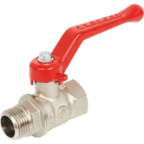 Кран шаровой прямой Valfex DN15 PN24 1/2' ВР/НР ручка флажок латунь