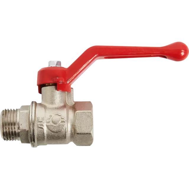 Кран шаровой прямой Valfex DN15 PN24 1/2' ВР/НР ручка флажок латунь — изображение 2