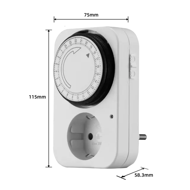 Таймер механический Lexman 3500 Вт IP20 — изображение 9