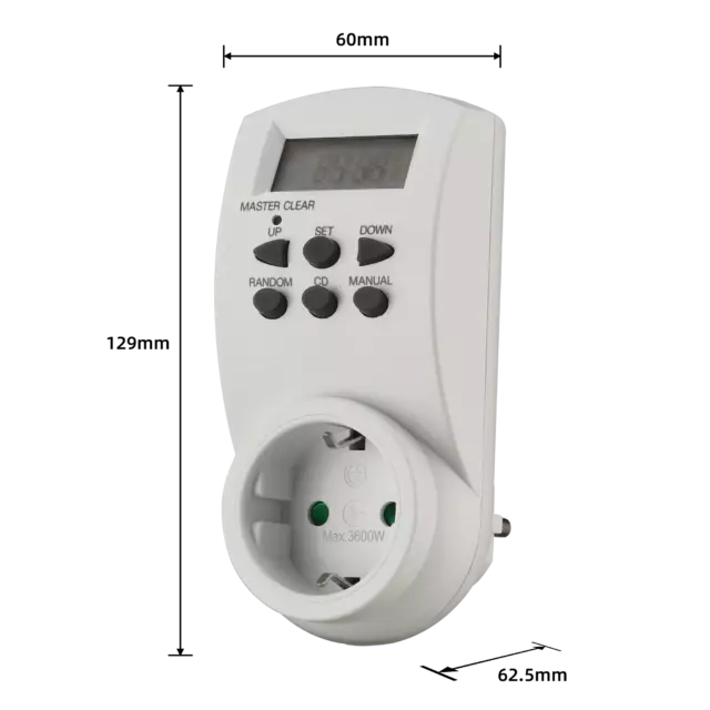 Таймер электронный Lexman 3600 Вт IP20 — изображение 8
