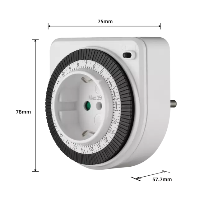 Таймер механический Lexman 3500 Вт IP20 компактный — изображение 9