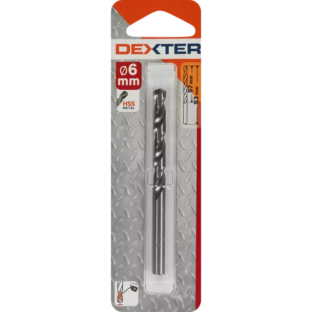 Сверло спиральное по металлу HSS-G Dexter 6x93 мм — изображение 4