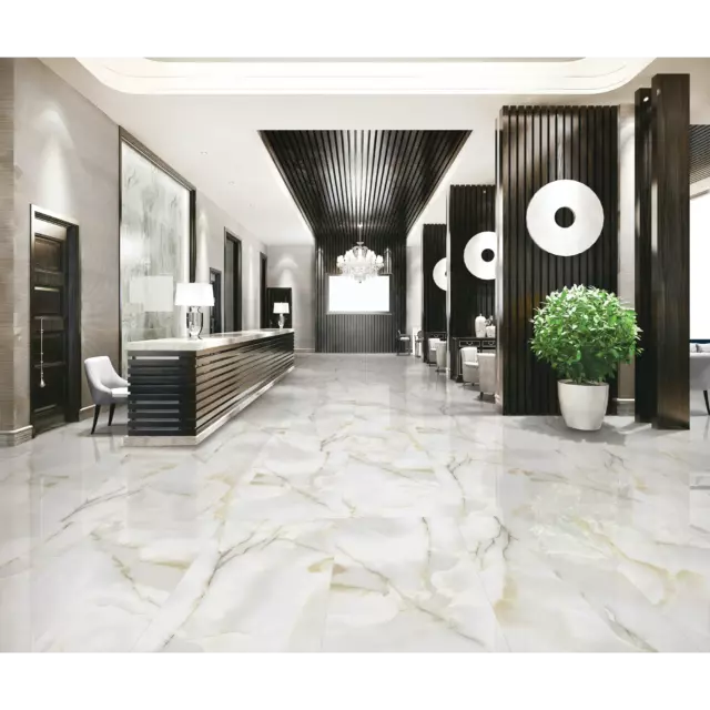 Керамогранит Arcadia Ceramica Primo Onyx 60x120 см 1.44 м² полированный цвет бежевый — изображение 7