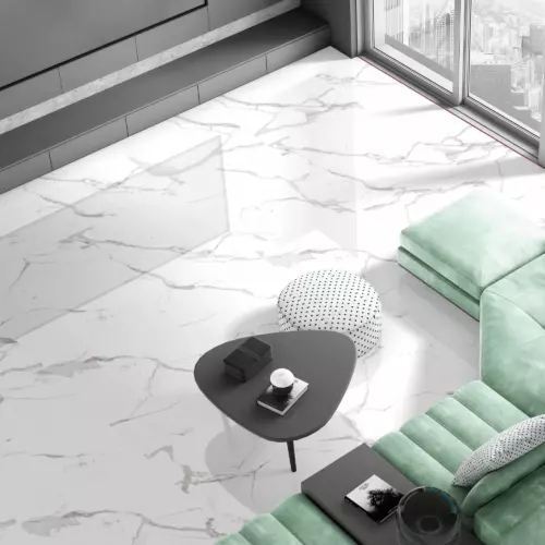 Керамогранит Arcadia Ceramica Statuario Mires 60x60x0.9 см 1.44 м² глянцевый цвет белый