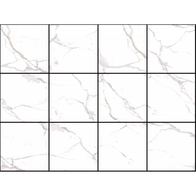 Керамогранит Arcadia Ceramica Statuario Mires 60x60x0.9 см 1.44 м² глянцевый цвет белый — изображение 3