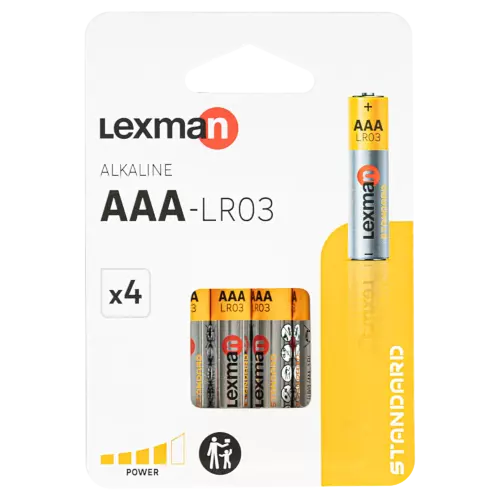 Батарейка алкалиновая Lexman AAA 4 шт.