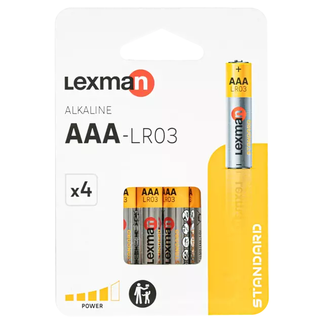 Батарейка алкалиновая Lexman AAA 4 шт.