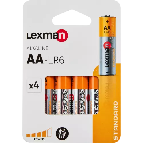Батарейка алкалиновая Lexman АА 4 шт.