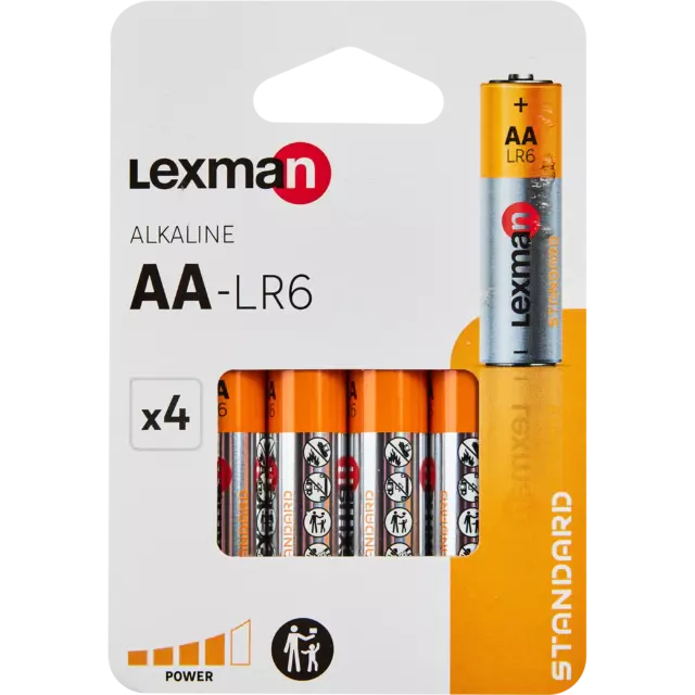 Батарейка алкалиновая Lexman АА 4 шт.