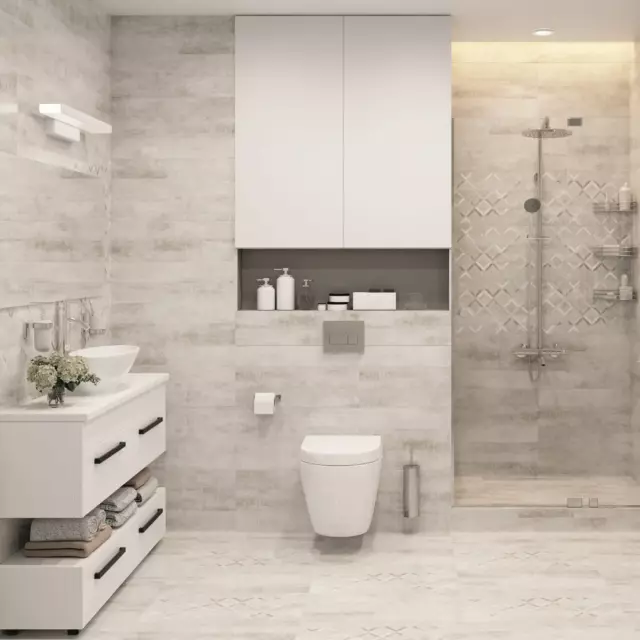 Керамогранит LB Ceramics Сноувинд 60x30x0.85 см 1.44 м² матовый цвет серый
