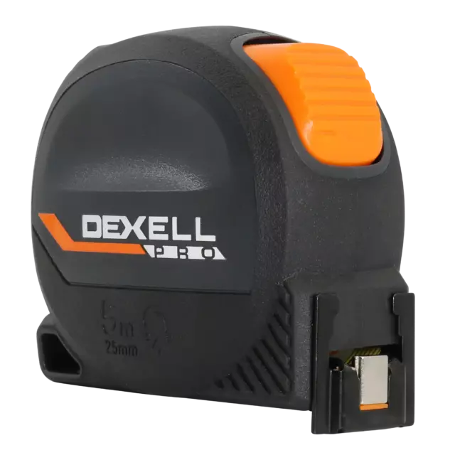 Рулетка Dexell к. Pro L2 5 м x 25 мм, магнитный наконечник, автоблокировка — изображение 8