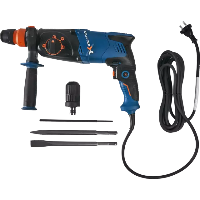 Перфоратор сетевой SDS-plus Dexter 5 800RH2-30.51, 800 Вт, 2.9 Дж — изображение 5