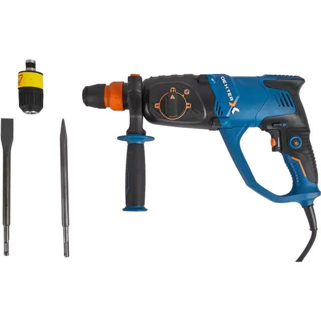 Перфоратор сетевой SDS-plus Dexter 5 1100RH2-40.51, 1100 Вт, 3.3 Дж — изображение 6