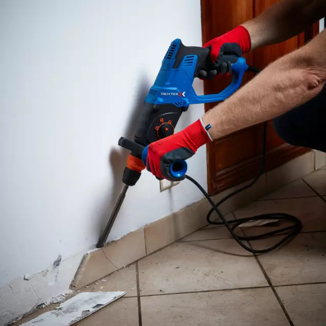 Перфоратор сетевой SDS-plus Dexter 5 1100RH2-40.51, 1100 Вт, 3.3 Дж — изображение 12