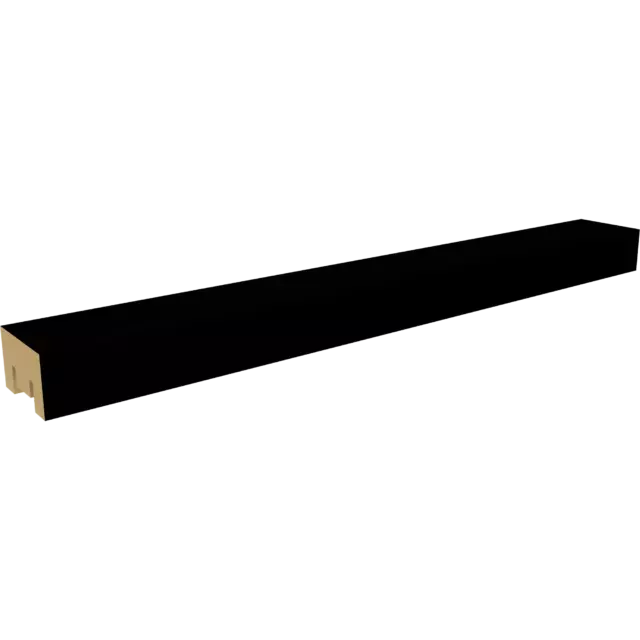 Рейка Бриона 16x40x2700 мм МДФ цвет Black Edition