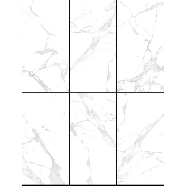 Керамогранит Arcadia Ceramica Paradise Statuario 60x120x0.9 см 1.44 м² матовый цвет белый — изображение 3