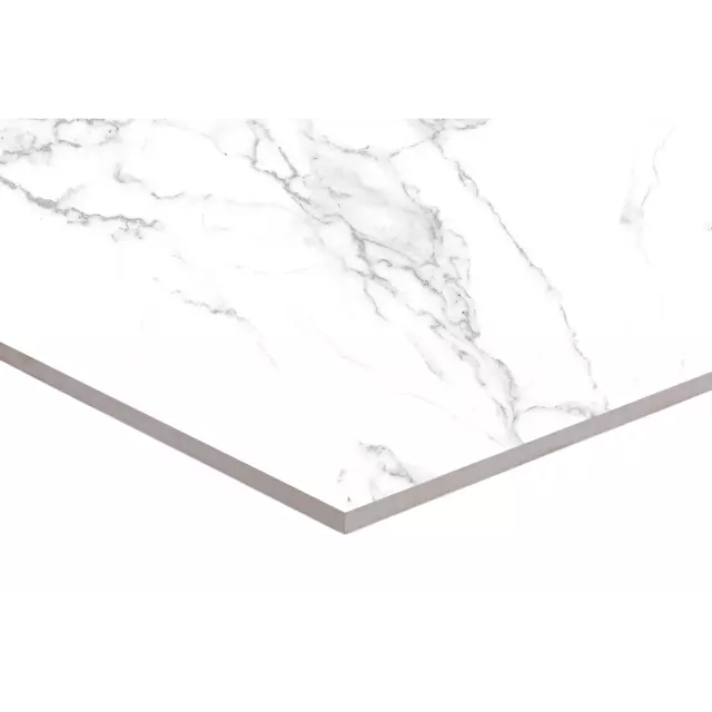 Керамогранит Arcadia Ceramica Paradise Statuario 60x120x0.9 см 1.44 м² матовый цвет белый — изображение 4