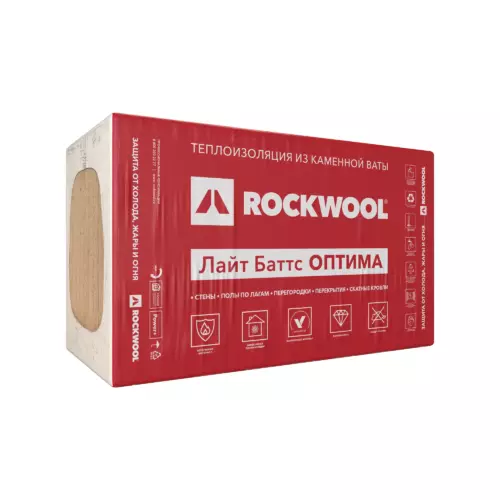 Утеплитель Rockwool Лайт Баттс Оптима 50 мм 6 м²