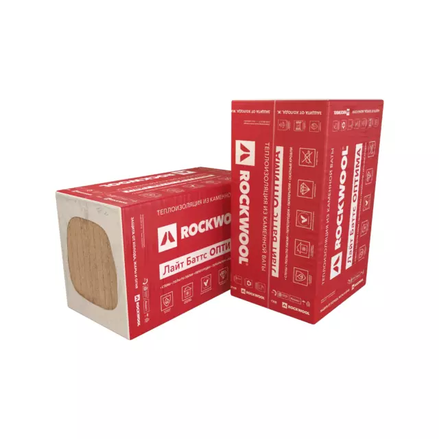 Утеплитель Rockwool Лайт Баттс Оптима 50 мм 6 м² — изображение 2