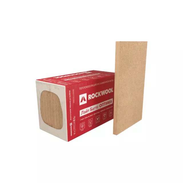 Утеплитель Rockwool Лайт Баттс Оптима 50 мм 6 м² — изображение 3