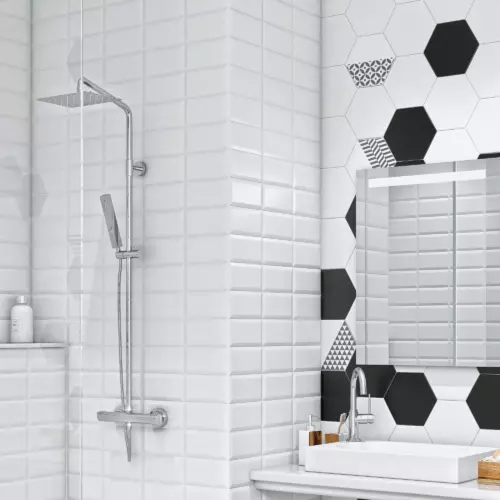 Плитка настенная Artens Roissy 9.9x20 см 0.792 м² матовая цвет белый