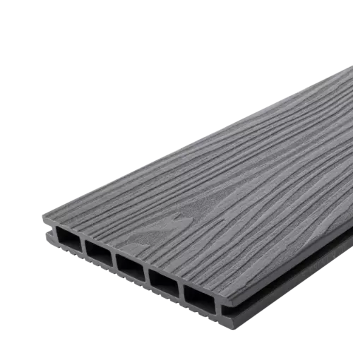 Террасная доска ДПК T-Decks цвет Серый 150x20x3000 мм двусторонняя вельвет/структура древесины 0.45 м²
