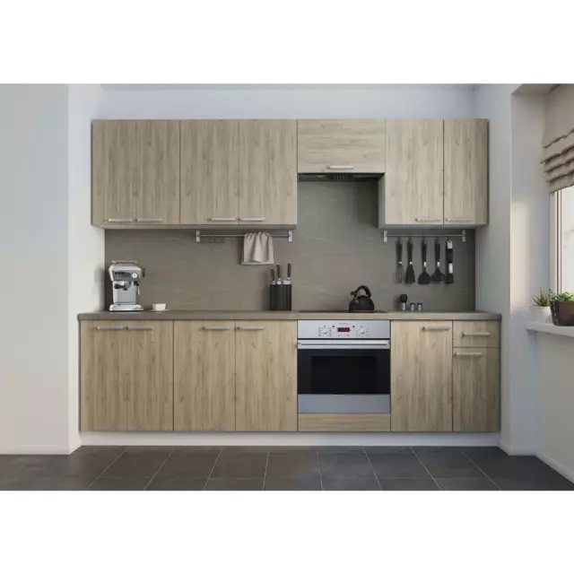 Кухонный шкаф напольный с ящиком Дейма темная 40x85x60 см ЛДСП цвет коричневый — изображение 10