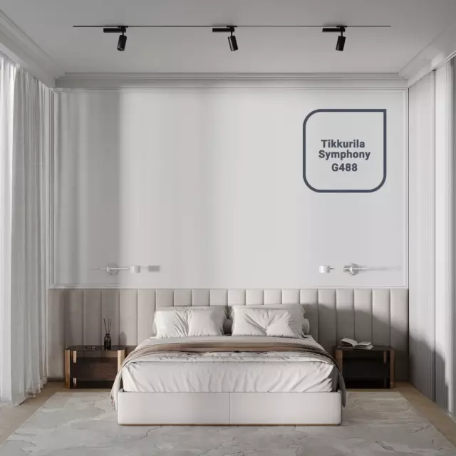 Краска для стен и потолков Tikkurila Harmony Velure моющаяся глубокоматовая цвет белый база А 9 л — изображение 3