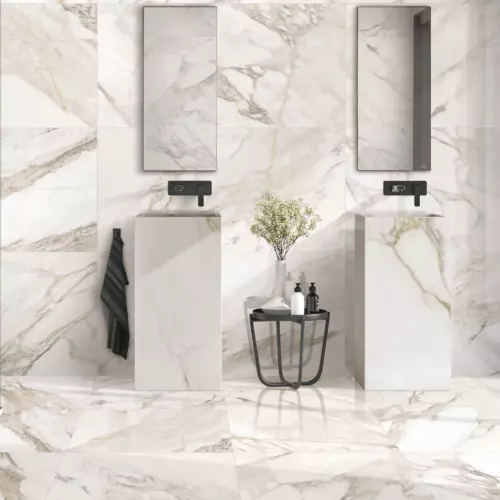 Керамогранит Arcadia Ceramica Aurora 60x120x0.9 см 1.44 м² глянцевый цвет бежевый