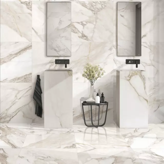 Керамогранит Arcadia Ceramica Aurora 60x120x0.9 см 1.44 м² глянцевый цвет бежевый