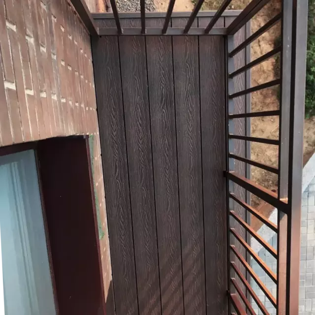 Террасная доска Decking цвет Темный орех 3000x150x24 мм двусторонняя вельвет/структура дерева 0.45 м² — изображение 11