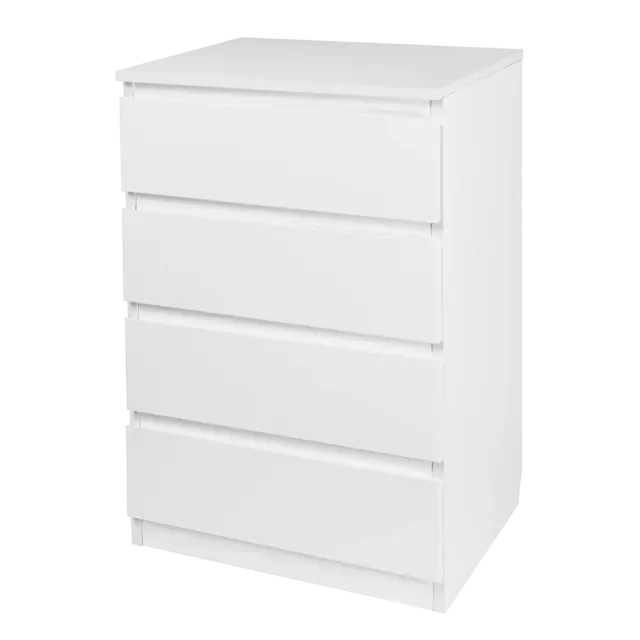 Комод 4 ящика 50x80x39.4 см ЛДСП цвет белый — изображение 2
