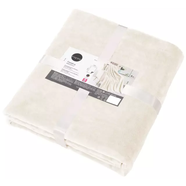 Плед Inspire Flandria 200x220 см микрофибра цвет экрю Cream 5 — изображение 3