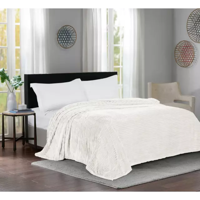 Плед Line 150x200 см велсофт цвет экрю Cream 5 — изображение 4