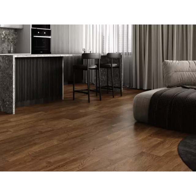 Глазурованный керамогранит Cersanit Sherwood 18.5x59.8x0.75 см 1.216 м² матовый цвет коричневый — изображение 6