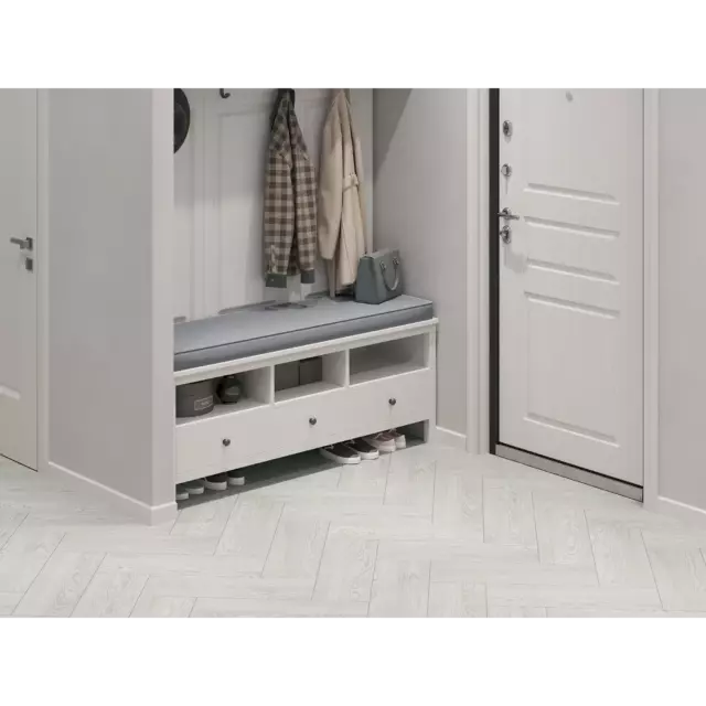 Глазурованный керамогранит LB Ceramics Коста 19.9x60.3 см 0.96 м² матовый цвет светло-серый — изображение 8