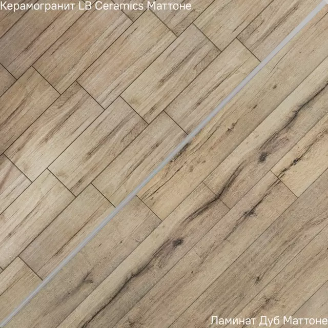Глазурованный керамогранит LB Ceramics Маттоне 19.9x60.3x0.85 см 0.96 м² матовый цвет дерево — изображение 7