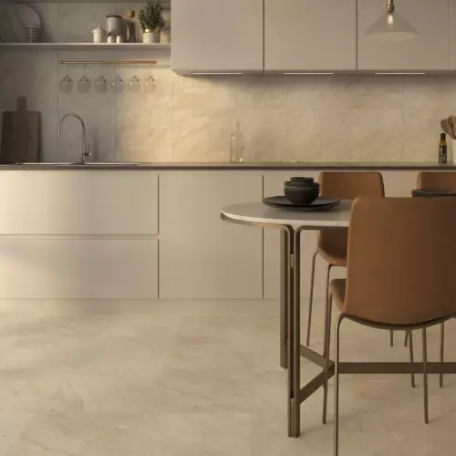 Глазурованный керамогранит Шахтинская Плитка Гранде 40x40x0.8 см 1.6 м² матовый цвет светло-бежевый