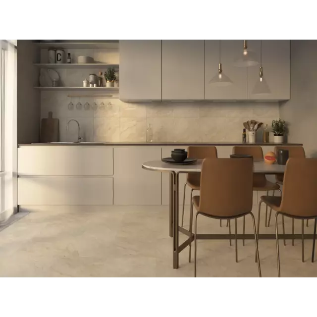 Глазурованный керамогранит Шахтинская Плитка Гранде 40x40x0.8 см 1.6 м² матовый цвет светло-бежевый — изображение 5